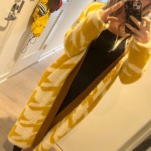 Long sweater duster, never worn, size small